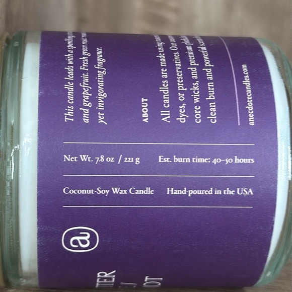 Anecdote Coconut & Soy Candle Citrus & Bergamot - Picture 2 of 5